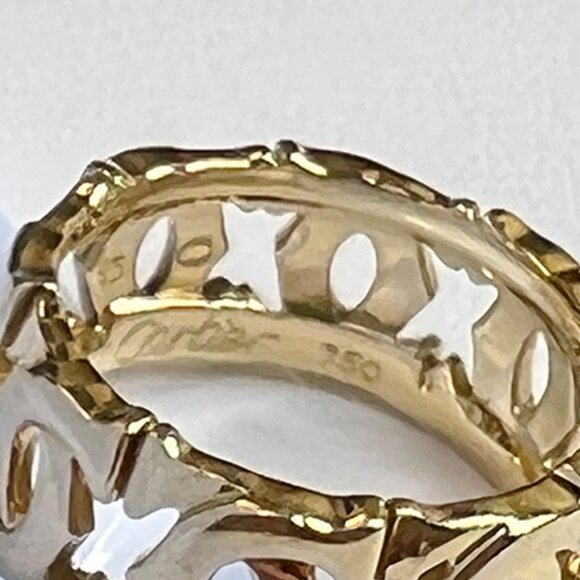 Cartier Double C Ring 18k Yellow Gold Band US 5 - Picture 6 of 9